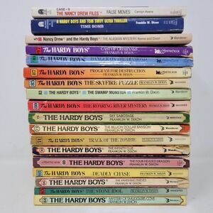 Vintage‎ Hardy Boys and Nancy Drew Book Lot 18 Mystery Paperbacks 1980s 1990s